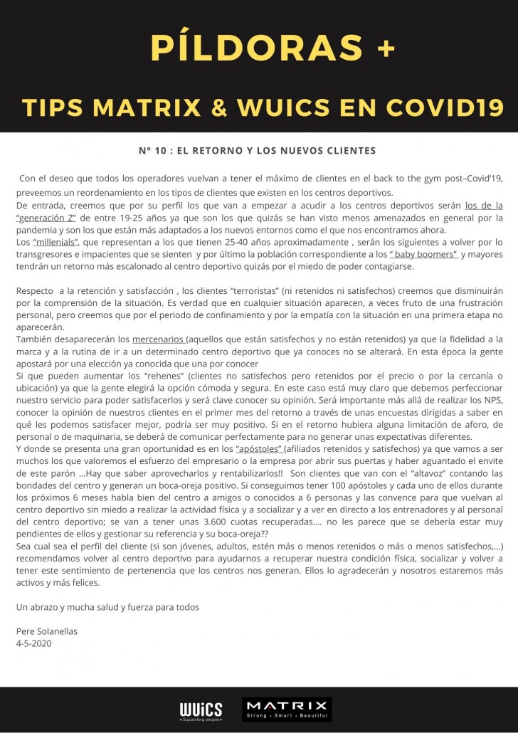 Cap.10-El regreso y los nuevos clientes